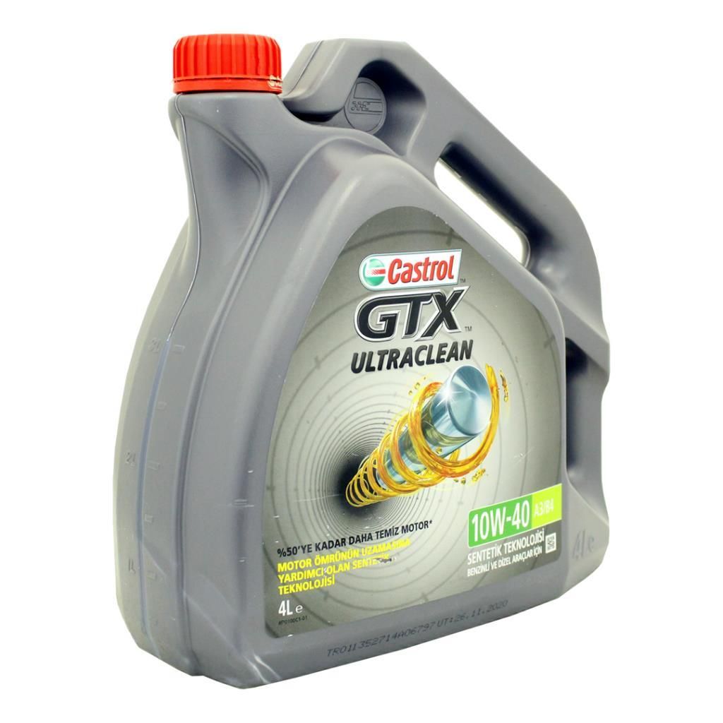 Масло мот. CASTROL GTX Ultraclean 10/40 А3/B4 п/с 4л