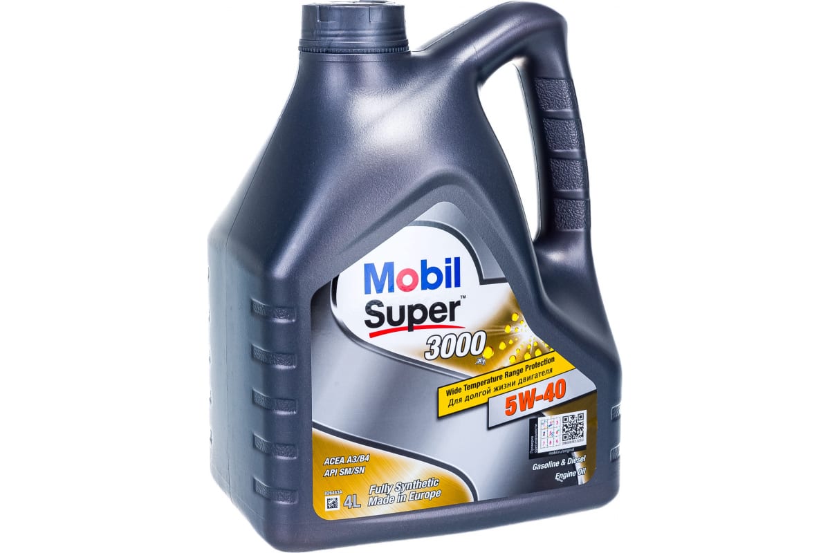 Масло мот. MOBIL Super 3000 Diesel 5/40 синт 4л