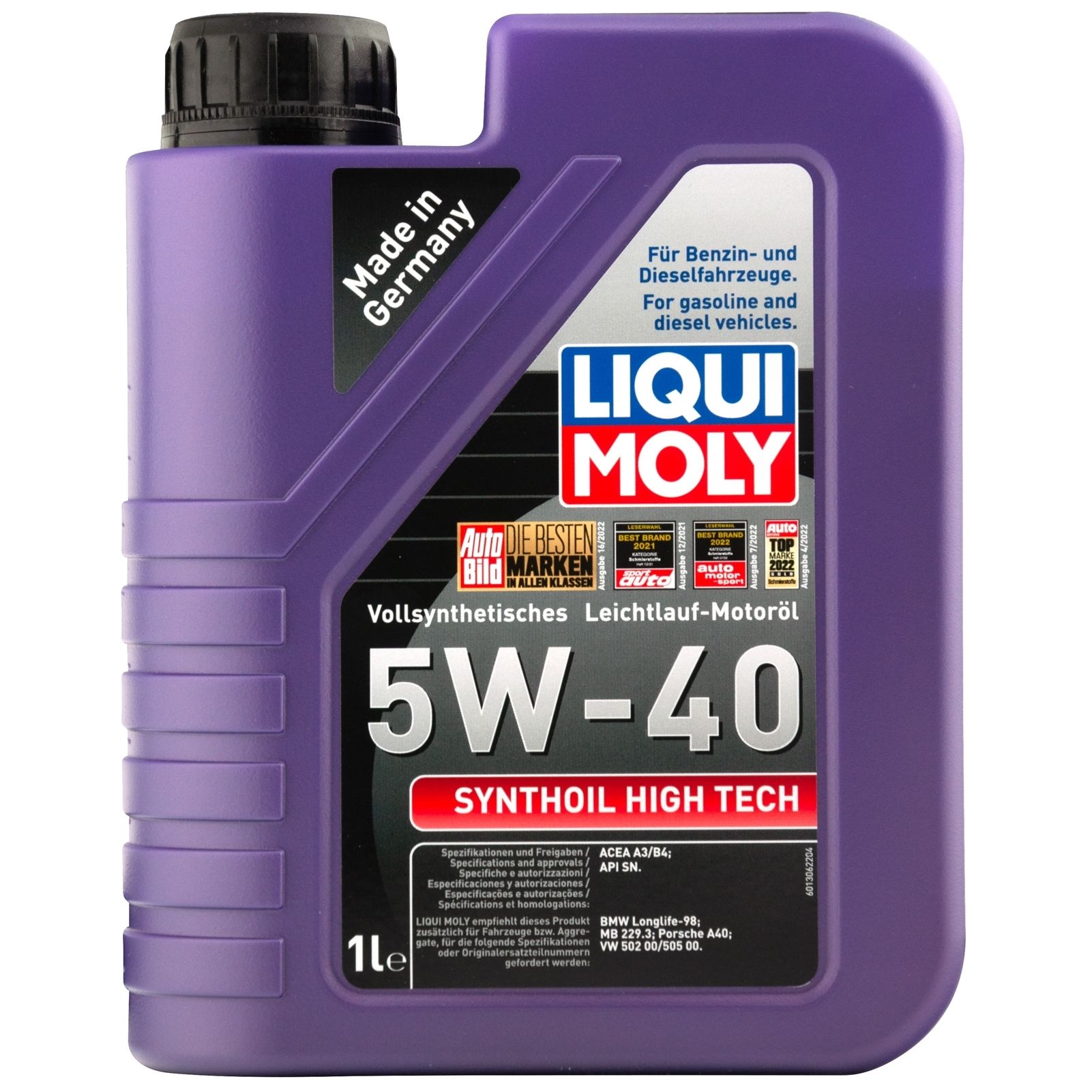 Масло мот. LIQUI MOLY Synthoil HT SM/CF 5/40 синт 1л