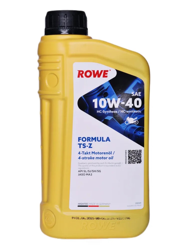 Масло мот. 4такт ROWE HIGHTEC FORMULA 10/40 TS-Z синт 1л (Германия)