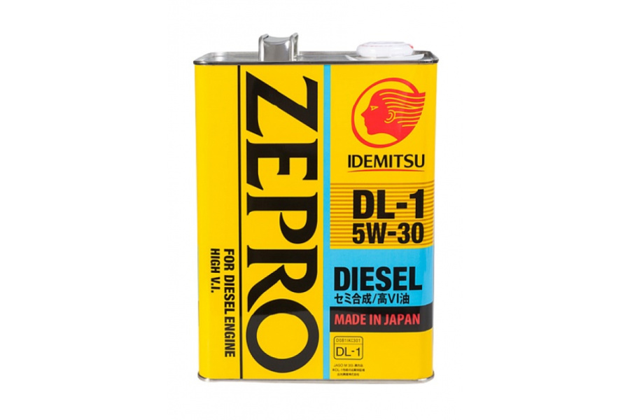 Масло мот. IDEMITSU ZEPRO DIESEL 5/30 DL-1 п/с 4л