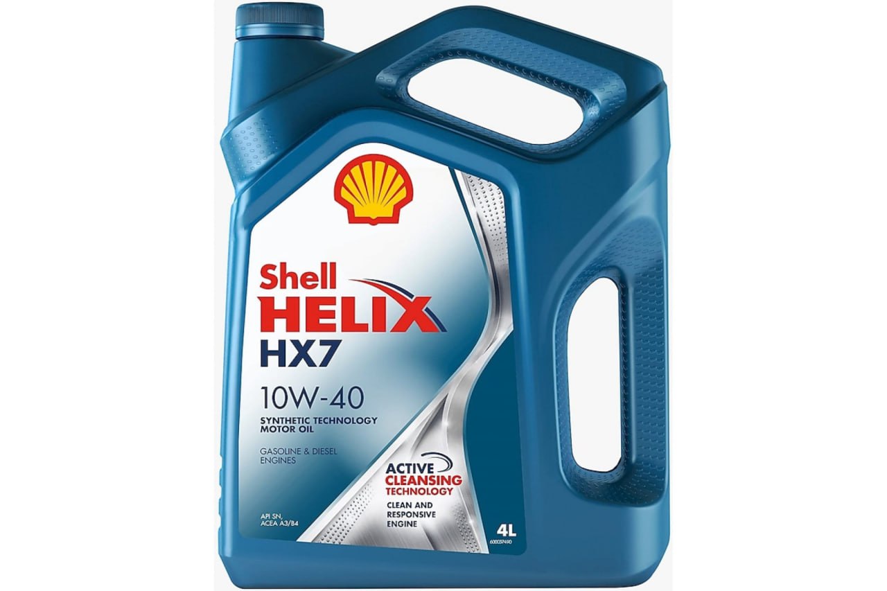 Масло мот. SHELL Helix HX7 10/40 п/с 4л оригинал