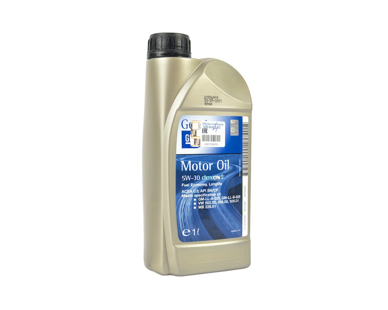 Масло мот. GM motor oil 5/30 Dexos2 синт 1л (5690)