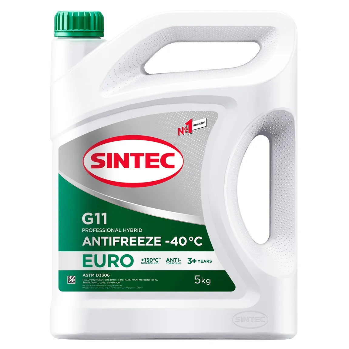 Антифриз SINTEC Euro NEW G11 зеленый 5л