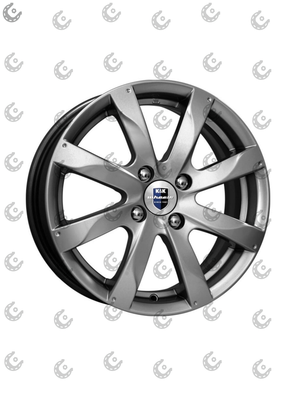 Диск колеса литой 15 (4х100) х6.0 D60.1 ET50 /Vesta,X-ray;Logan/ KK Джемини дарк платинум r72489