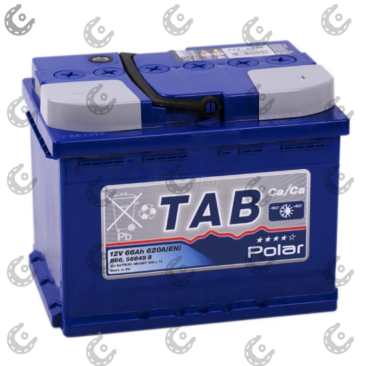 АКБ 66Ач пр. +/- TAB POLAR 620А (Словения) 242х175х190