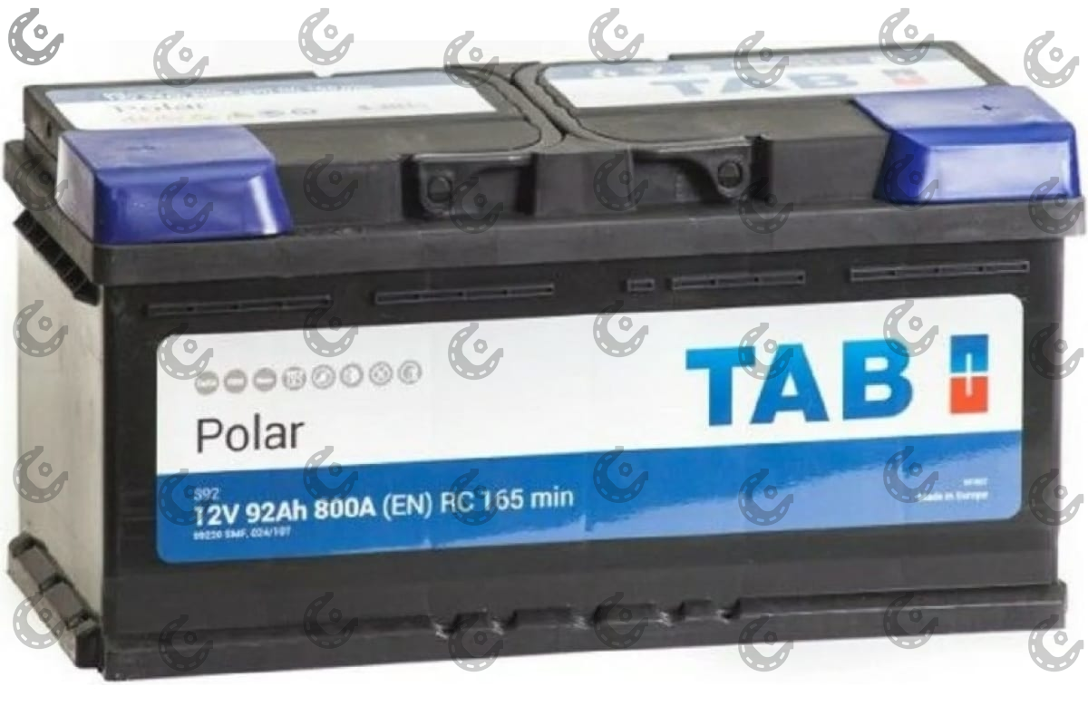 АКБ 92Ач обр. -/+ низкий TAB POLAR 800A (Словения) 353х175х175