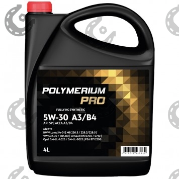 Масло мот. POLYMERIUM PRO 5/30 A3/B4 синт 1л