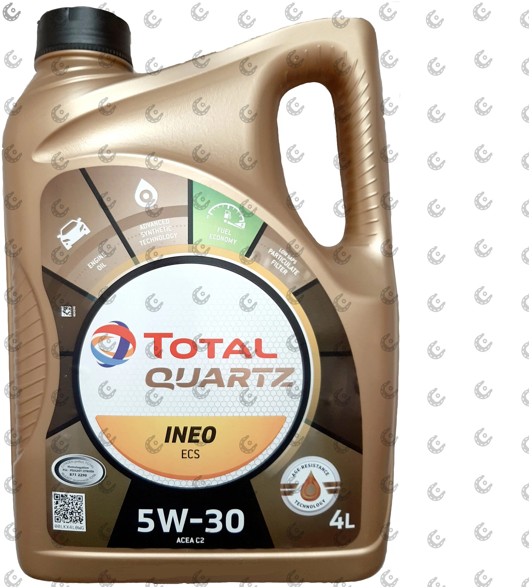 Масло мот. TOTAL Quartz 9000 5/40 SN/CF синт 4л