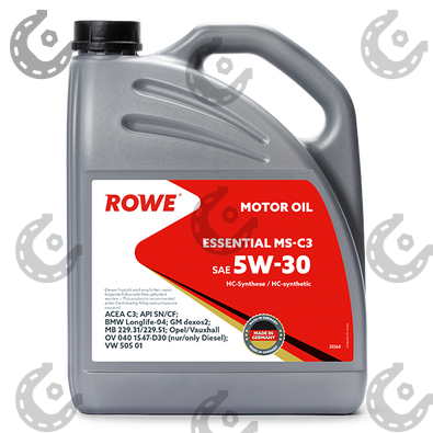 Масло мот. ROWE ESSENTIAL MS-C3 5/30 синт 5л (Германия)