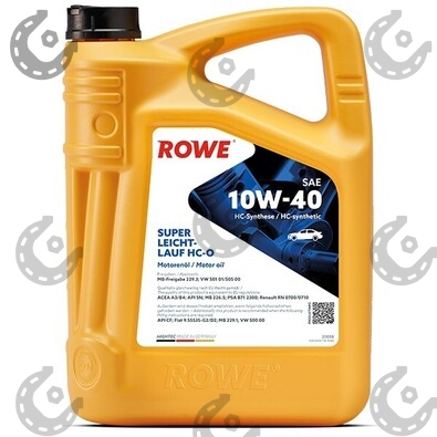 Масло мот. ROWE HIGHTEC SUPER LEICHTLAUF 10/40 HC-O синт 4л