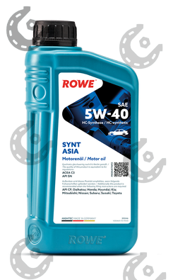 Масло мот. ROWE HIGHTEC SYNT ASIA 5/40 синт 1л (Германия)