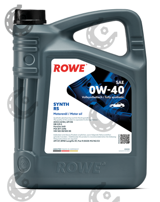 Масло мот. ROWE HIGHTEC SYNT RS 0/40 синт 4л