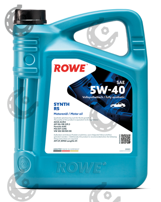 Масло мот. ROWE HIGHTEC SYNT RS 5/40 синт 4л