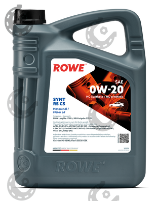Масло мот. ROWE HIGHTEC SYNT RS C5 0/20 синт 5л (Германия)
