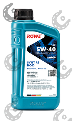 Масло мот. ROWE HIGHTEC SYNT RS HC-D 5/40 синт 1л (Германия)