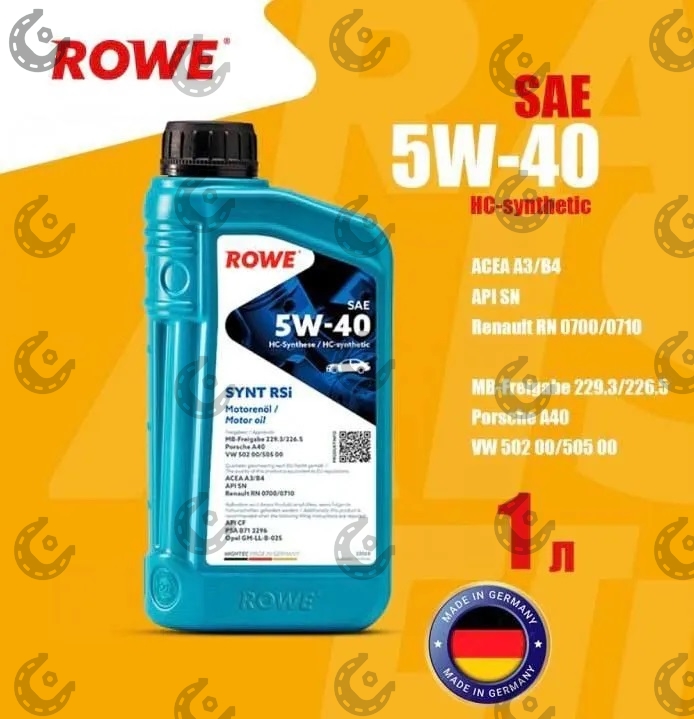 Масло мот. ROWE HIGHTEC SYNT RSi 5/40 синт 1л (Германия)