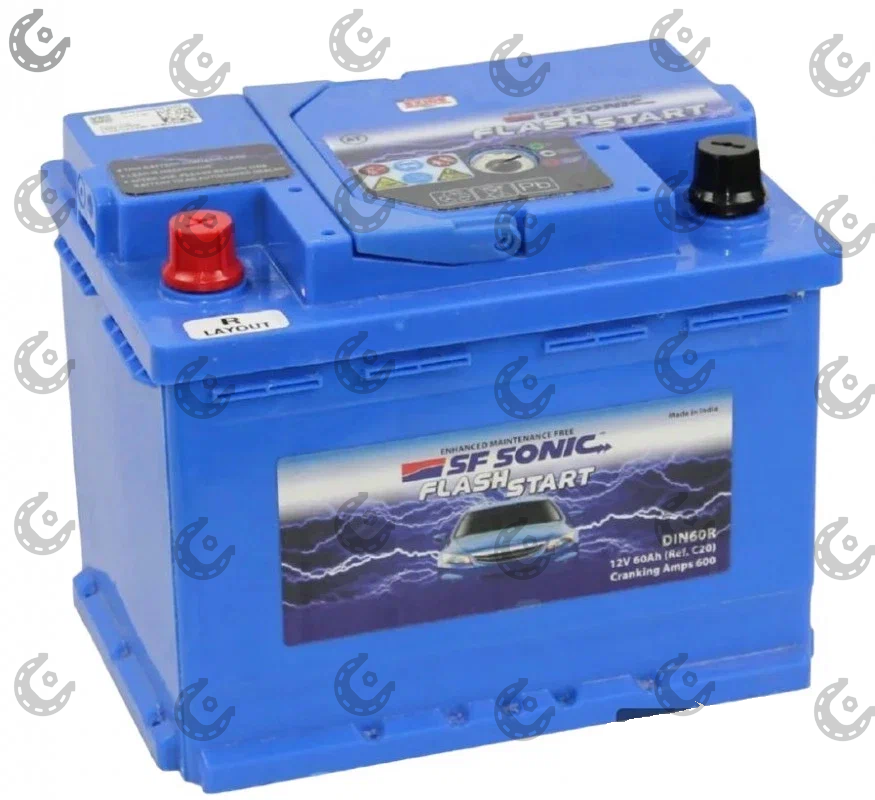 АКБ 60Ач пр. +/- SF SONIC 600А (Индия) 242х175х190