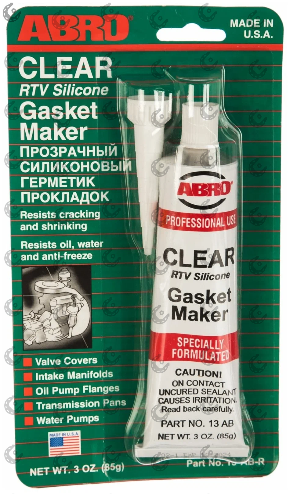 Герметик силиконовый ABRO прозрачный 85гр 13-AB-R