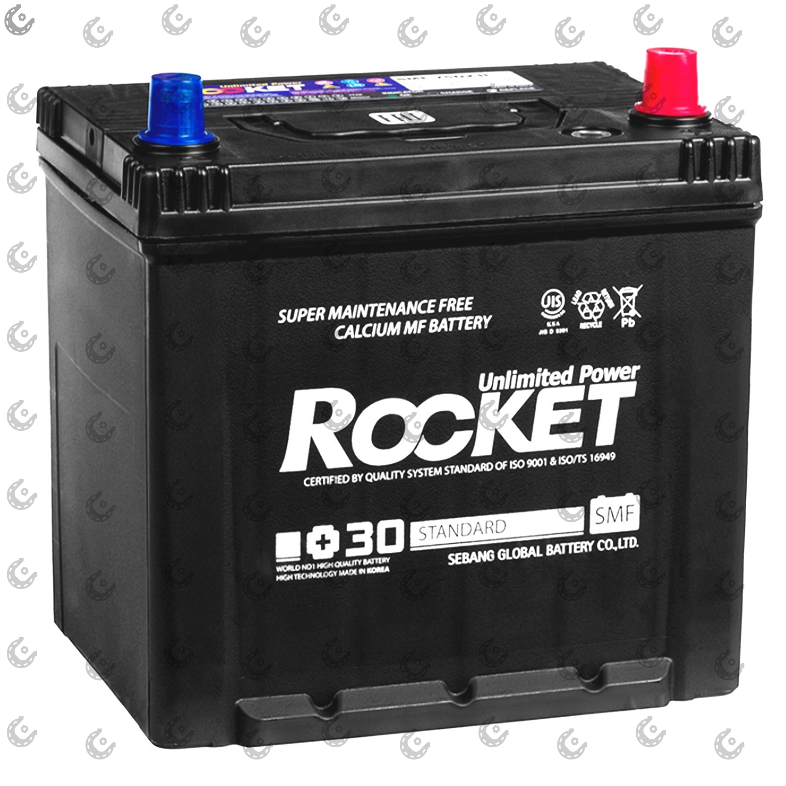 АКБ 65Ач обр. -/+ азиат ROCKET 590А (Корея) 232х173х225(200)