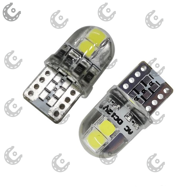 Лампочка-светодиод W5W 12V SMD-3030 4-диода силикон