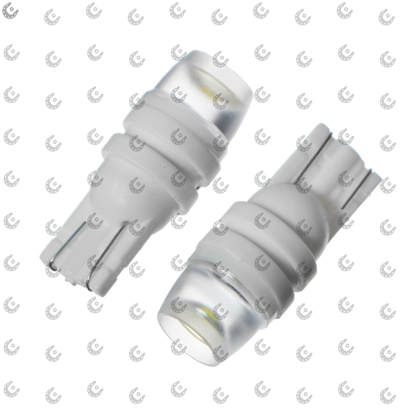 Лампочка-светодиод W5W 12V керамика (линза) белый (вогнутый)