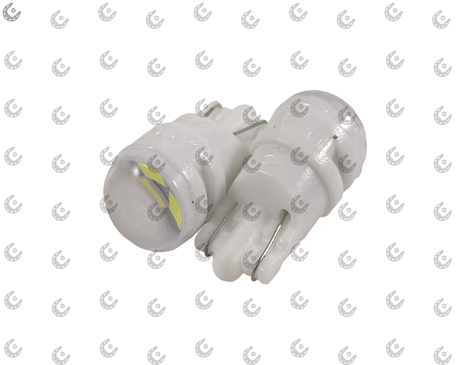 Лампочка-светодиод W5W 12V керамика (линза) белый (выпуклый)