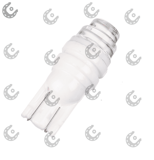 Лампочка-светодиод W5W 12V керамика (линза) белый 3-диода (вогнутый)