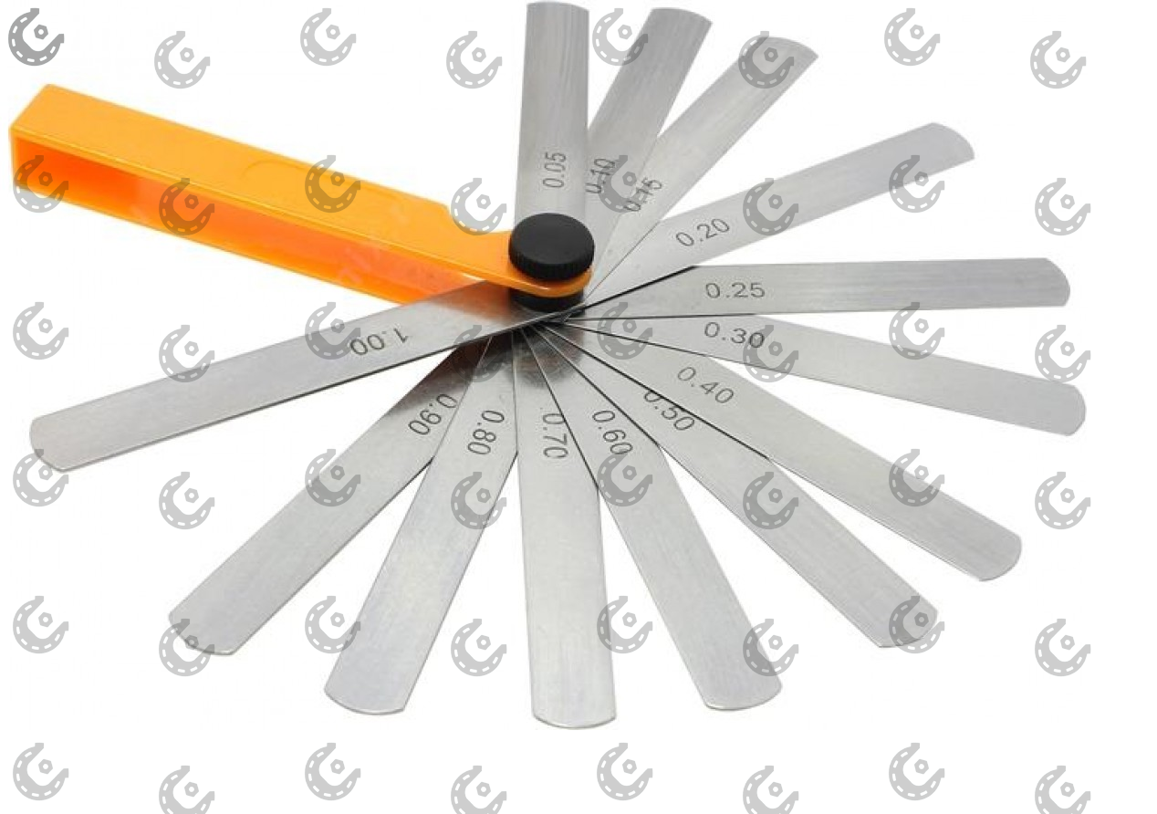 Щуп наборный 17 листов 2 100мм 0.02-0.5мм АВТОДЕЛО