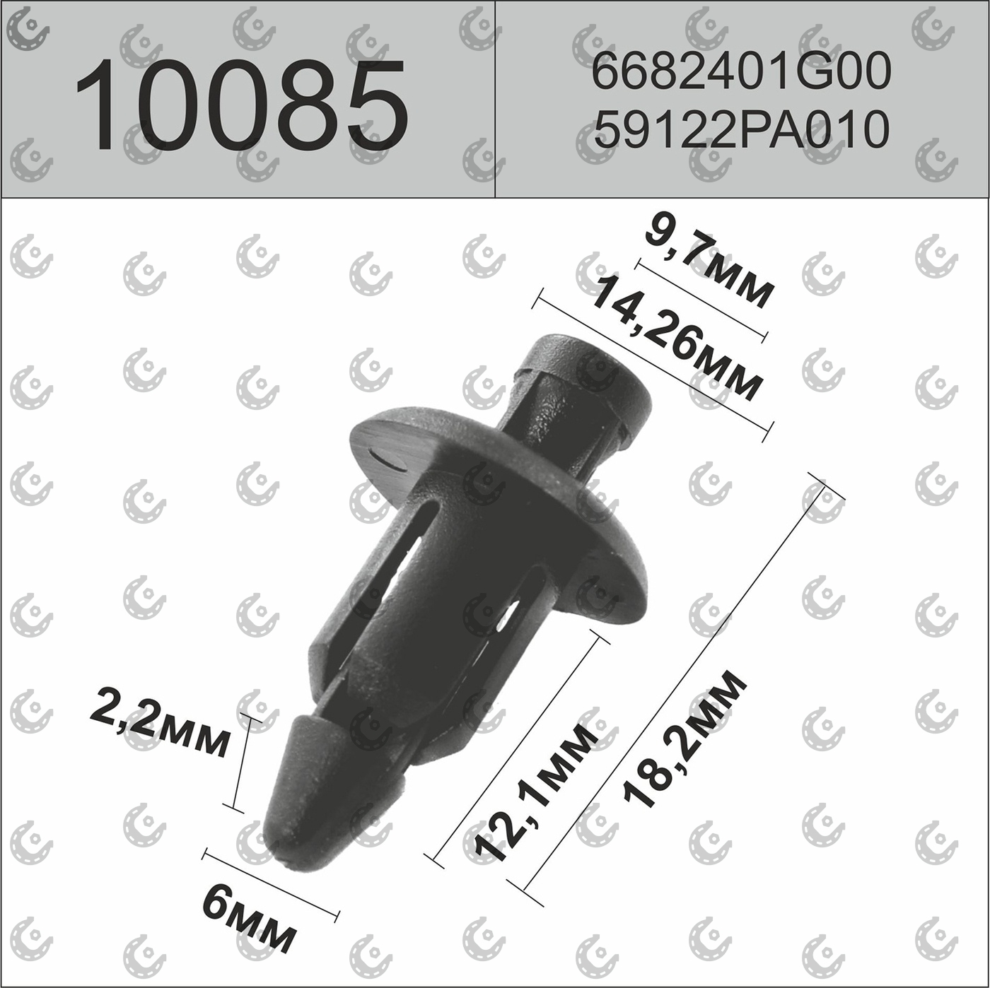 Клипса для иномарок (10085)