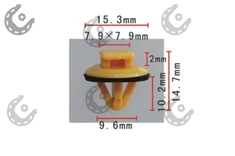 Клипса для иномарок (10356) молдинга Toyota