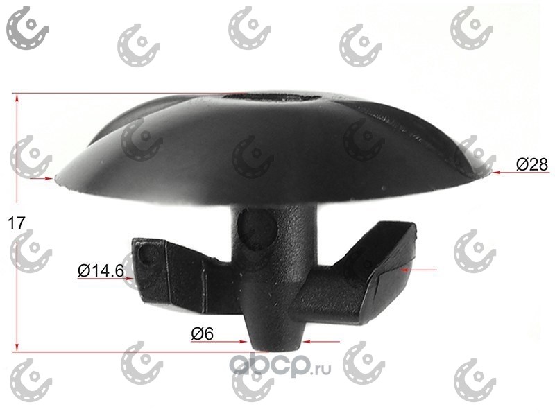 Клипса для иномарок Opel PATRON P37-2049