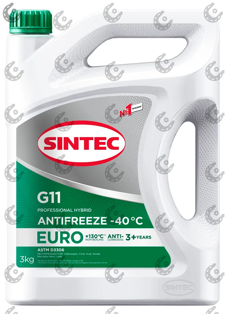 Антифриз SINTEC Euro G11 зеленый 3л