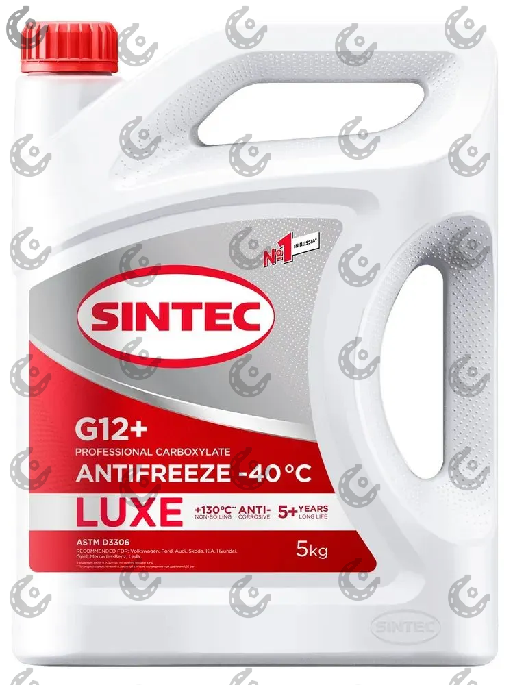 Антифриз SINTEC Lux NEW G12 красно-оранжевый 5л