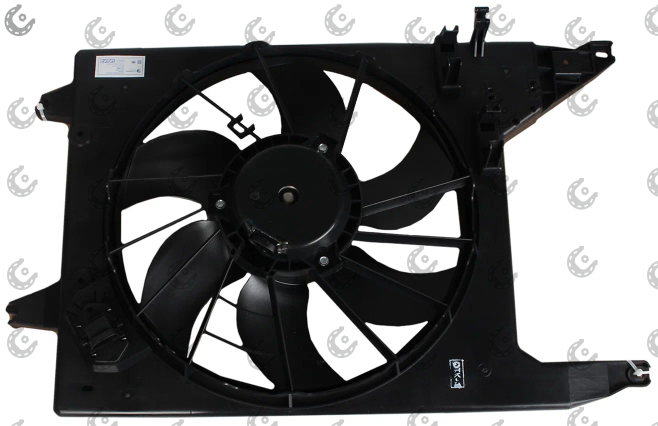 Электровентилятор Logan;Largus с конд.(мотор+диффузор) LUZAR 0966