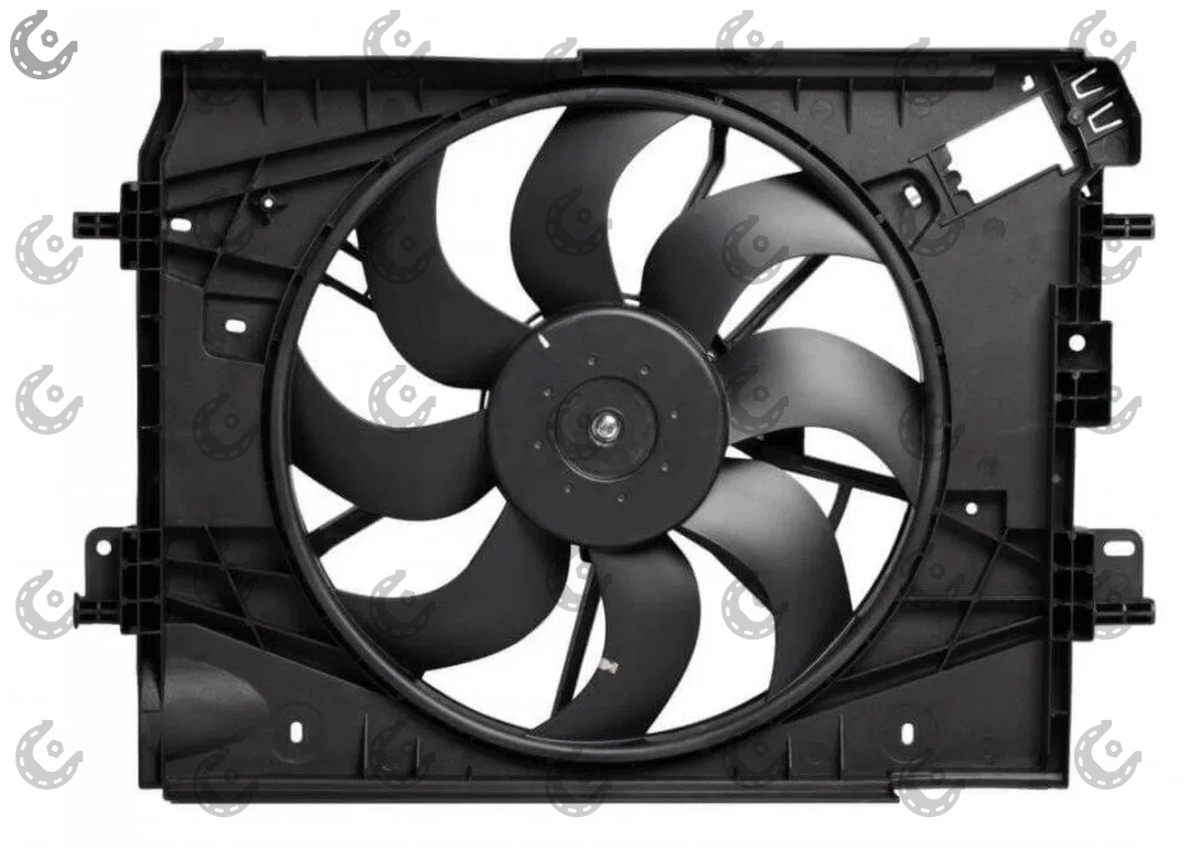 Электровентилятор Vesta,X-ray;Logan2 с конд. (мотор+диффузор) LUZAR 0979 (Россия)