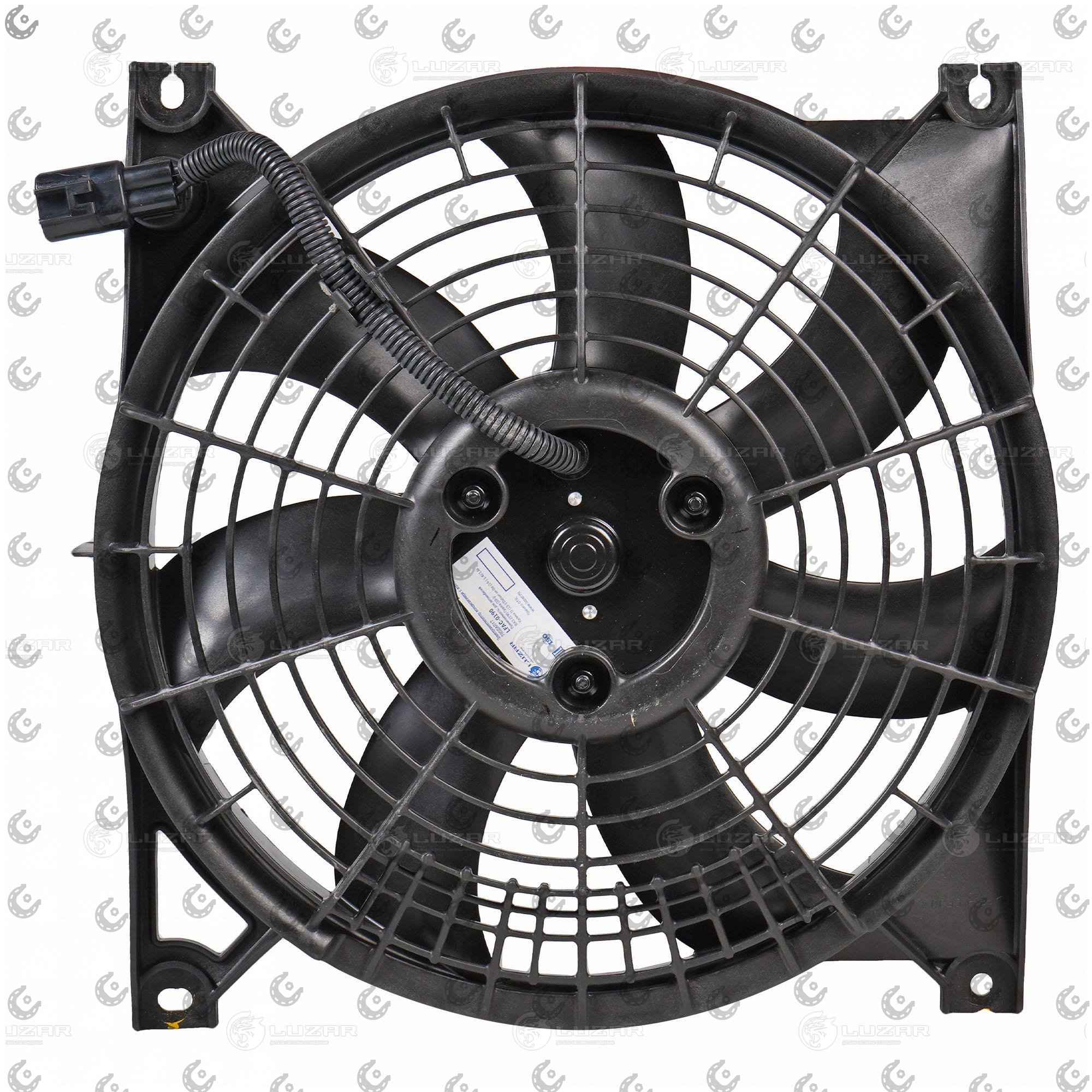 Электровентилятор ожл.рад.кондиционера 2190 (мотор+диффузор) LUZAR