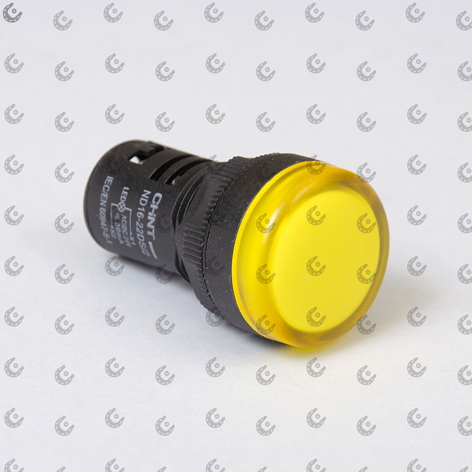 Индикатор круглый D=10.2 желтый