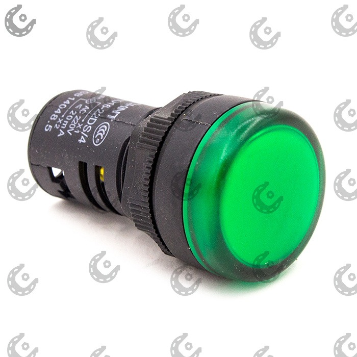 Индикатор круглый D=10.2 зеленый