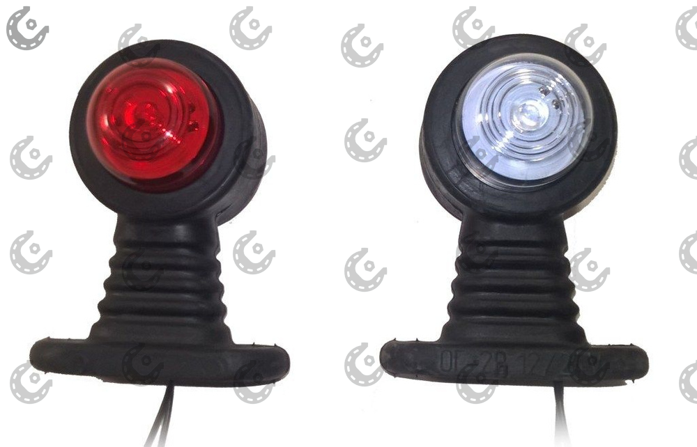 Фонарь габаритов (рога) ОГ-32 малый (красн-бел) 1шт